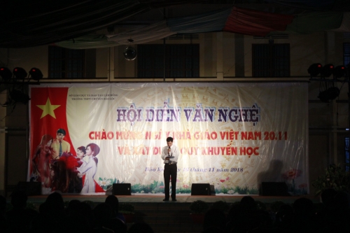 Đêm văn nghệ chào mừng ngày nhà giáo Việt Nam 20-11 và gây quỹ khuyến học