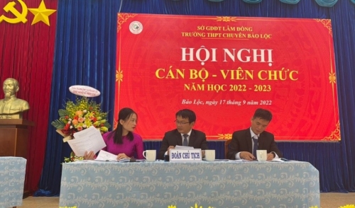 HỘI NGHỊ CBCCVC NĂM HỌC 2022 – 2023