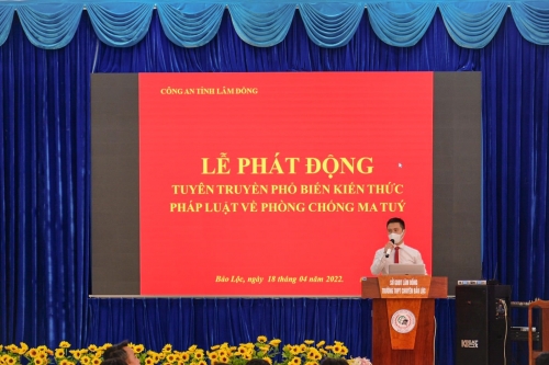 LỄ PHÁT ĐỘNG TUYÊN TRUYỀN PHỔ BIẾN KIẾN THỨC PHÁP LUẬT VỀ PHÒNG CHỐNG MA TÚY