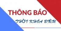 Thời khóa biểu ôn tập khối 12 (học trực tuyến) áp dụng từ ngày 11/5/2021